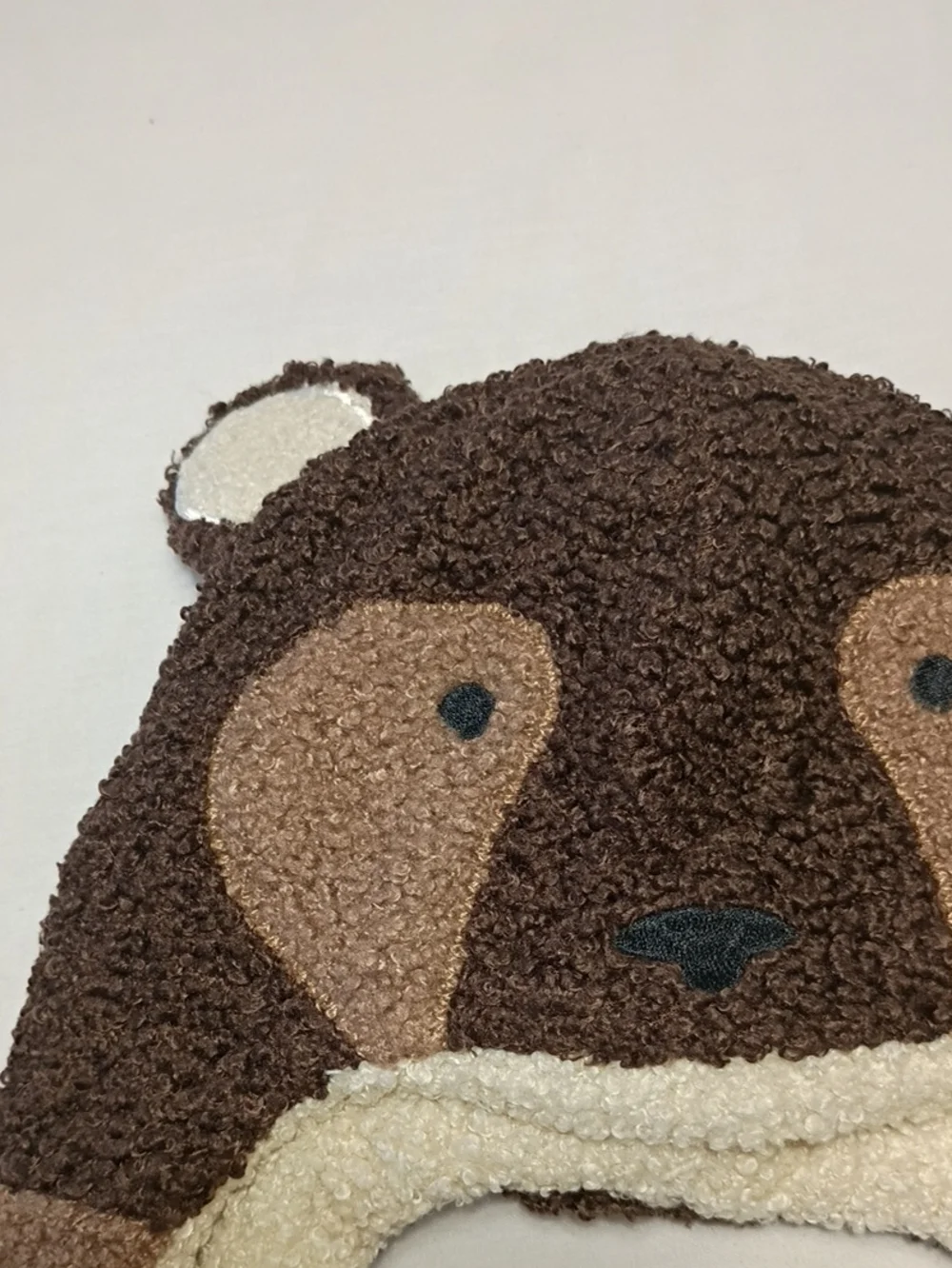 NWT Igloos Youth Brown Teddy Bear Fleece Flap Winter Hat
